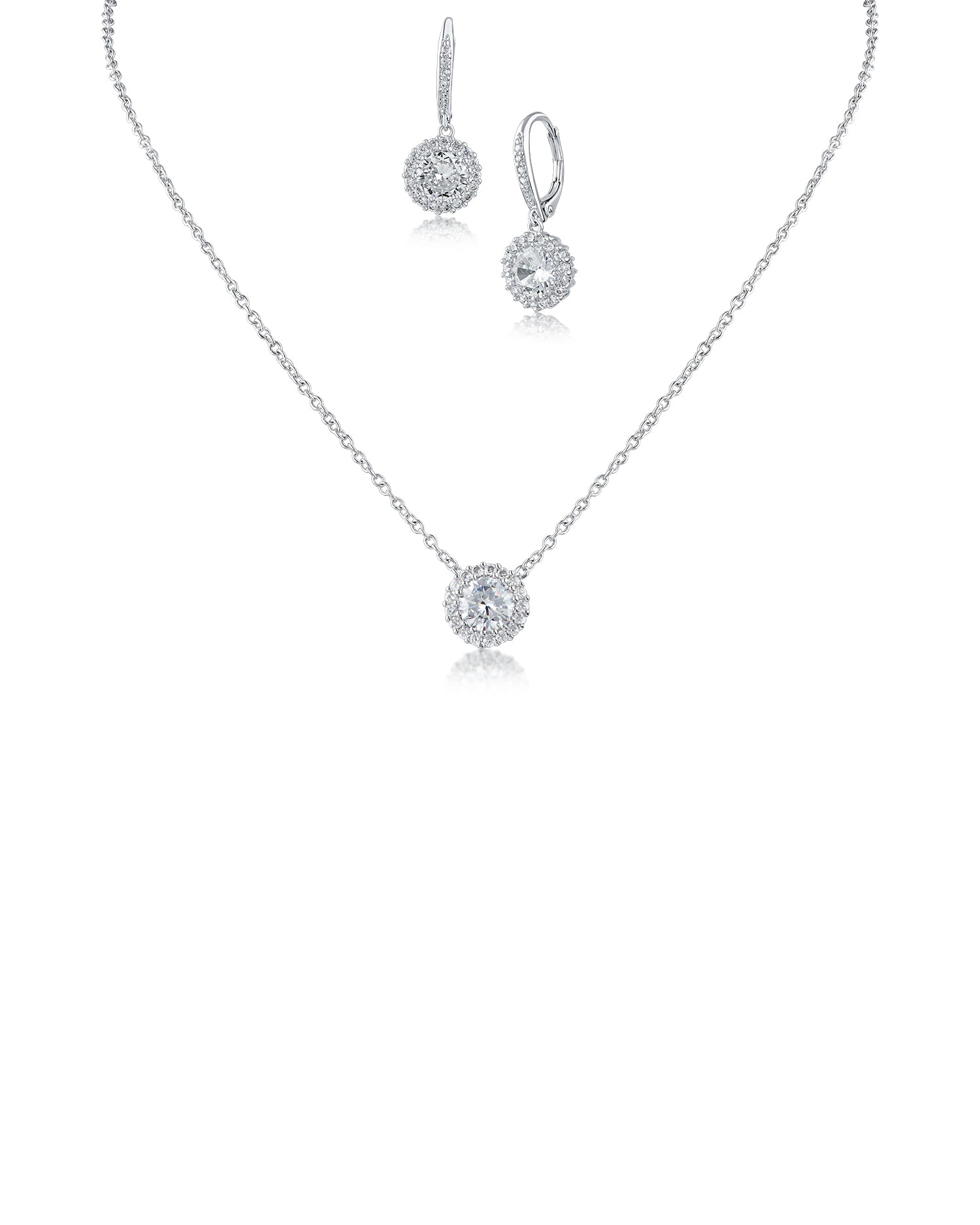 Ethnic white pearl designer golden necklace earrings set at ₹2950 | Azilaa